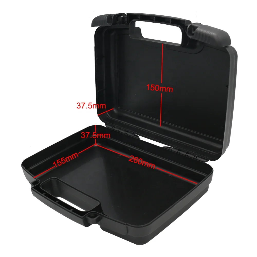 Small Custom Portable Premium Hard-shell Plastic Box with Flip Locks and Foam Inserts for Hairdressing Tools