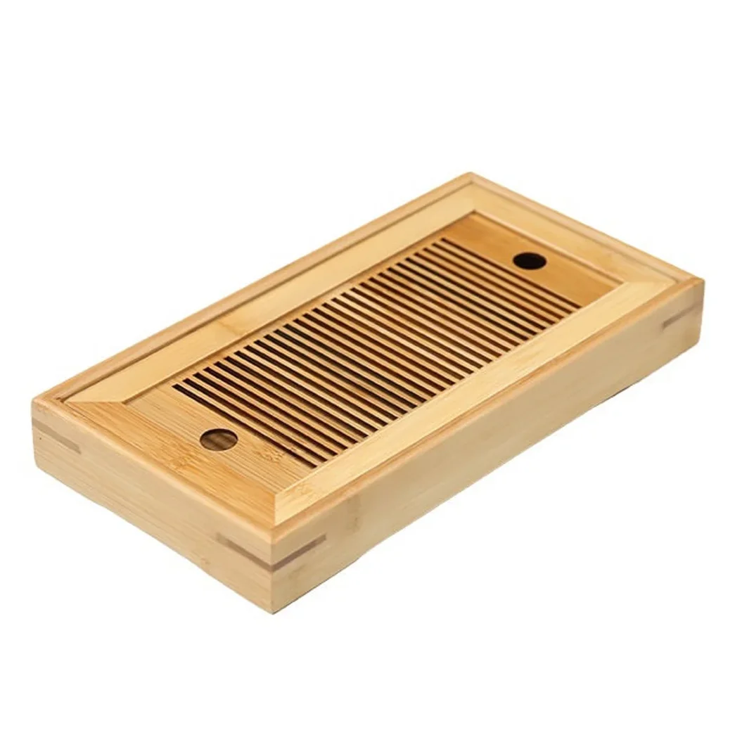 Natural Bamboo Tea Trays Teapot Serving Tray for Chinese Kungfu Tea Afternoon Tea Time