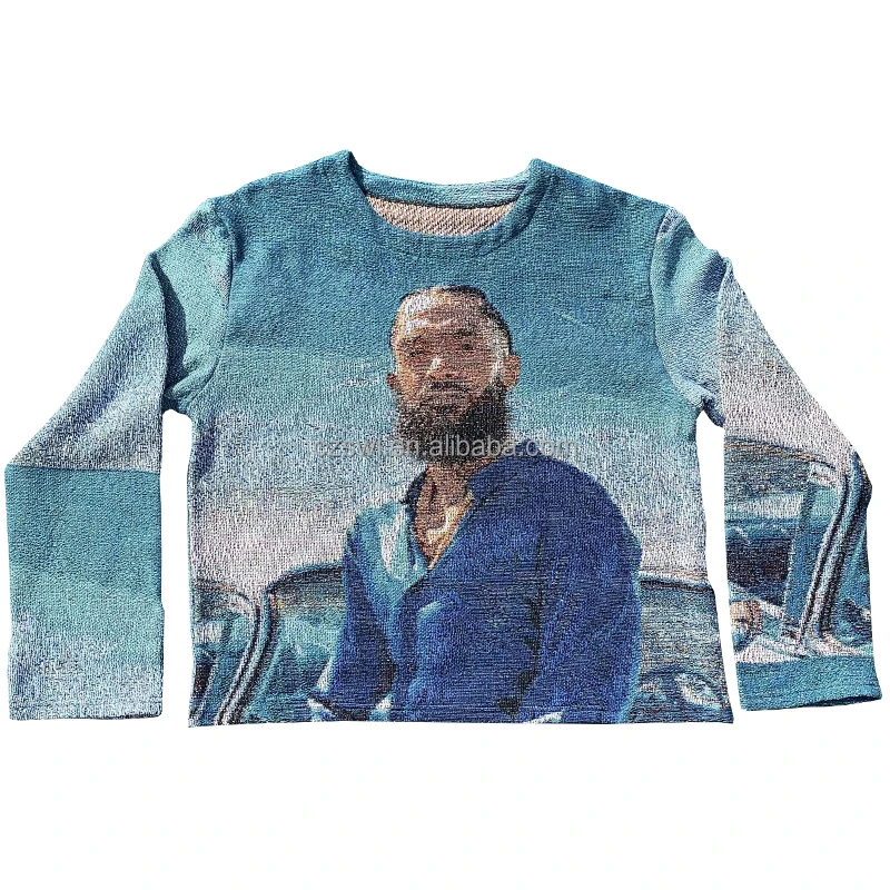 2021 High quality tapestry and price woven jacquard blanket  for sweater