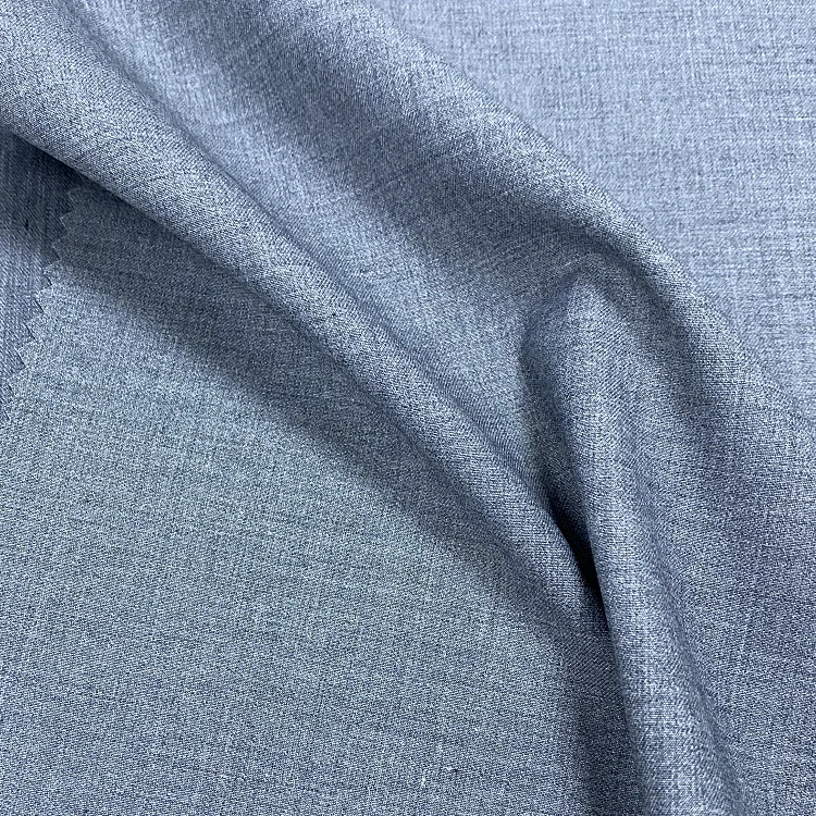 Fashionable Soft Plain Twill TR Fabric Suiting Summer Fabric For Dress Children School Uniform Fabric