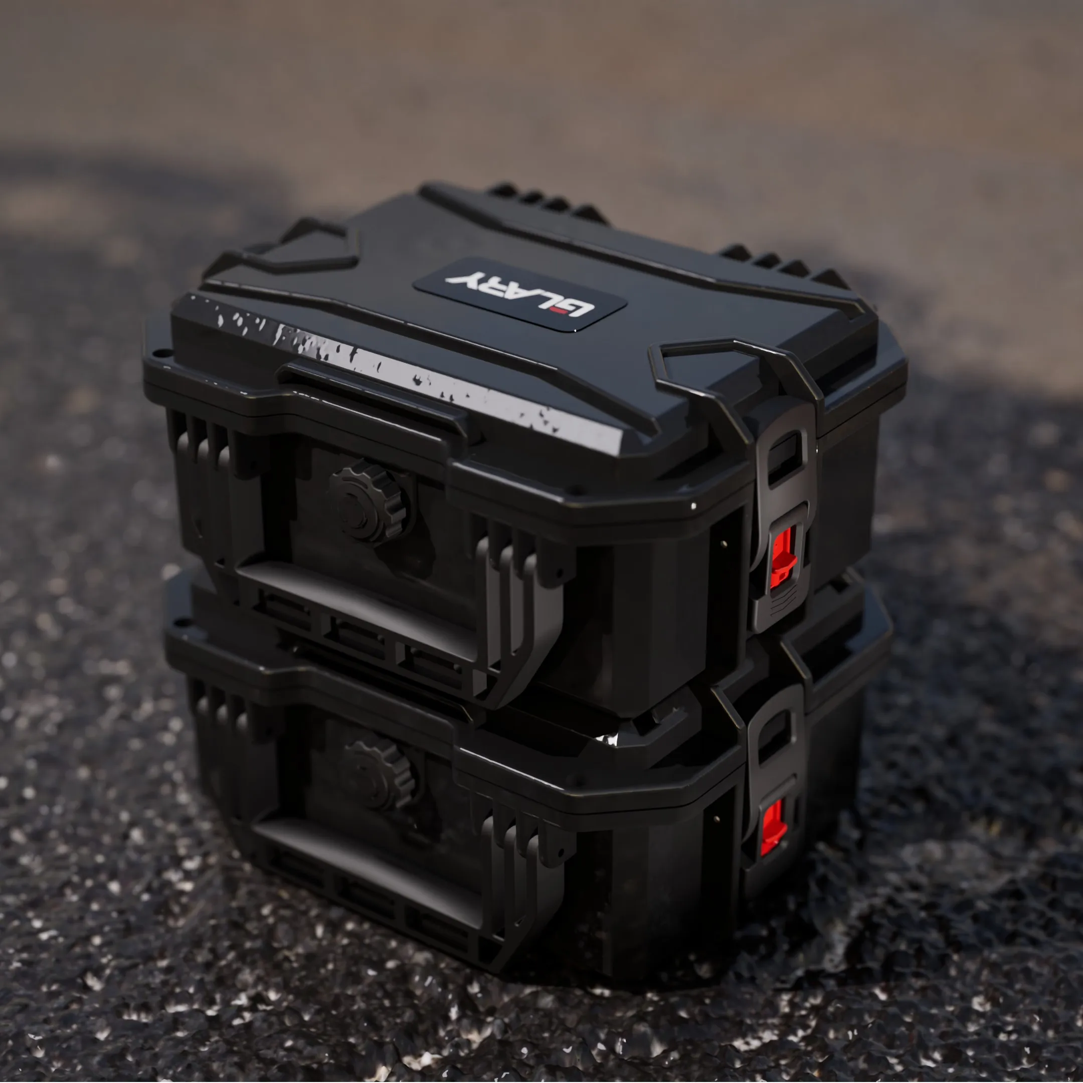 GLARY portable hard shell camera carrying case bag rugged travel camera box case with dividers plastic digital camera case bag
