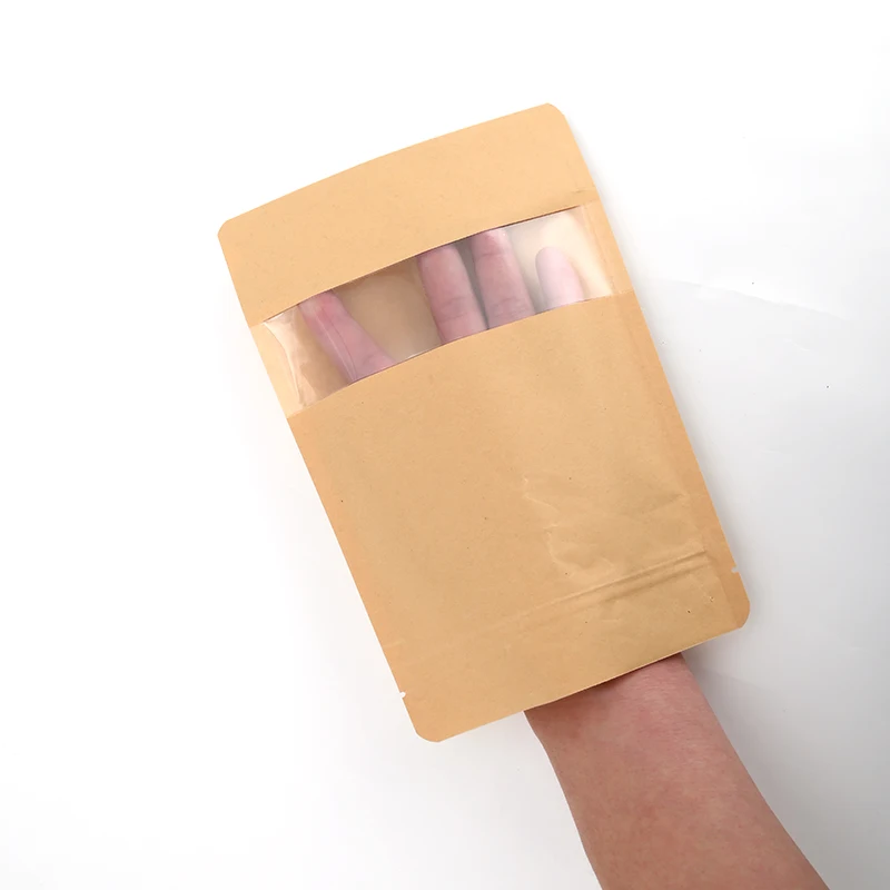 Biodegradable aluminum foil lined kraft paper packaging bag for coffee or tea