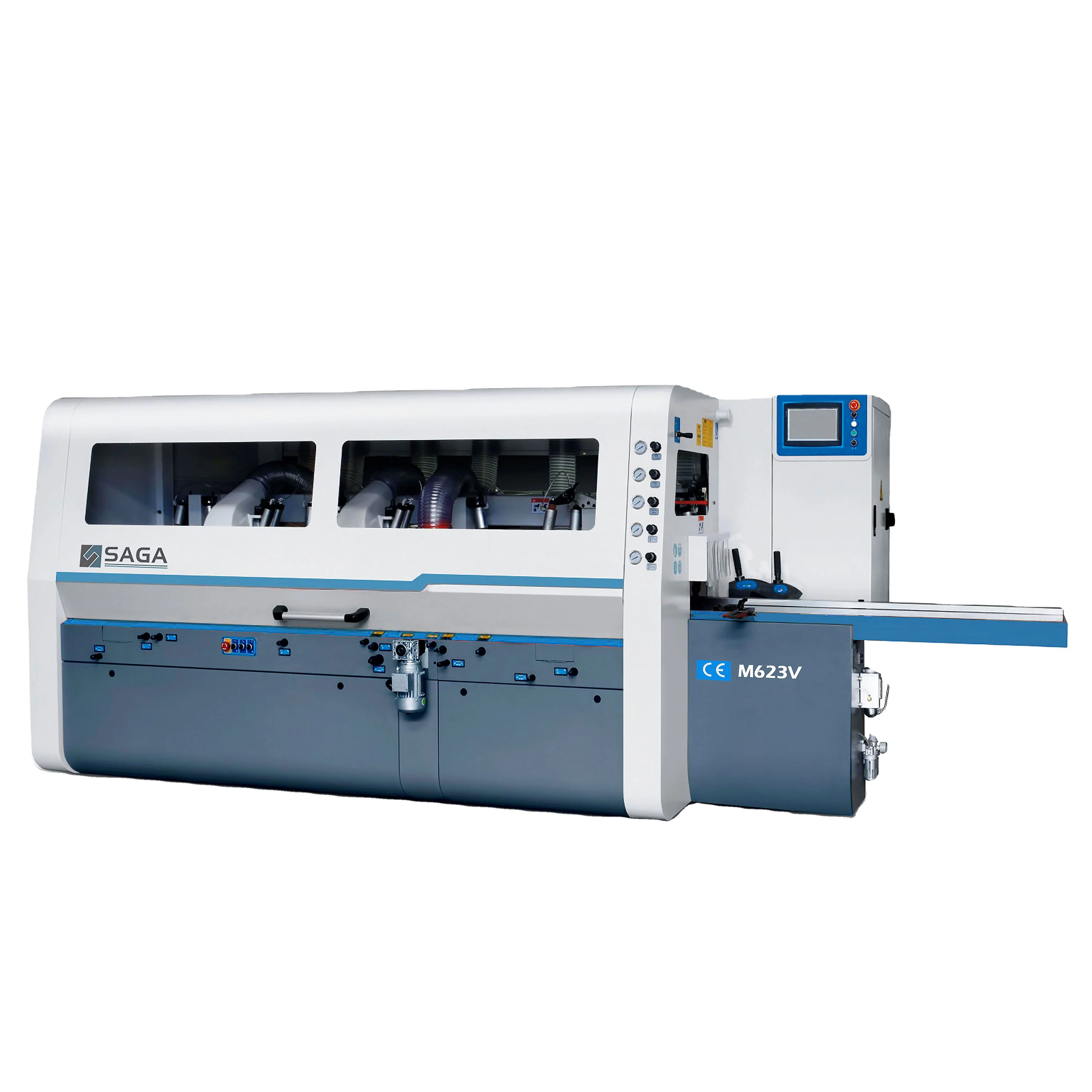 SAGA CE Certified European standard  M623V  heavy duty Four side moulder/planer 4 side planner woodworking machine for machinery