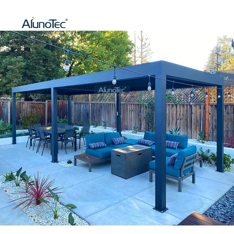 16x16 Feet Wall Mounted Creat Perfect Backyard Patio Shelter Protection Outdoor Oasis Pergola Gallery