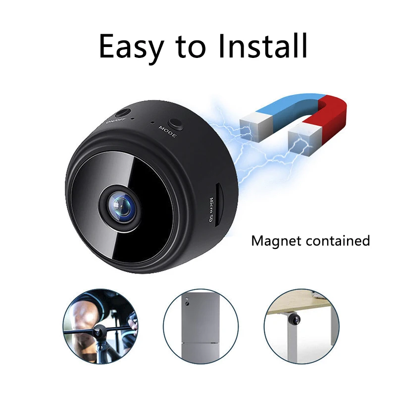  2021 Amazon Hd 1080p Mini Cctv Скрытая камера видеонаблюдения для дома с обнаружением движения и