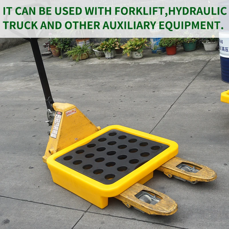 Factory Price Nestable Packing Anti-leakage Lab Tray Spill Control Oil Containment Spill Plastic Pallet*