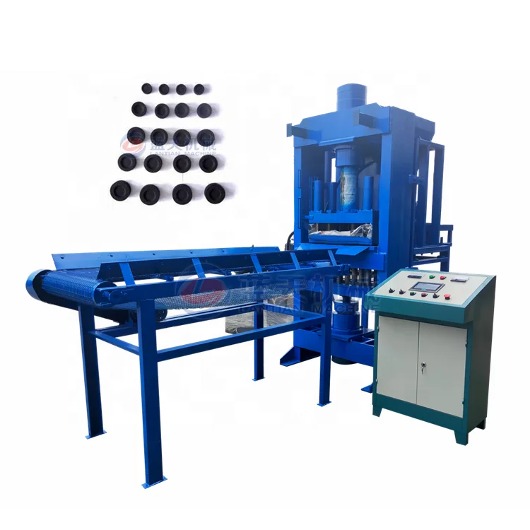 Sawdust BBQ Shisha Charcoal Powder Hydraulic Briquette Press Making Machine Price