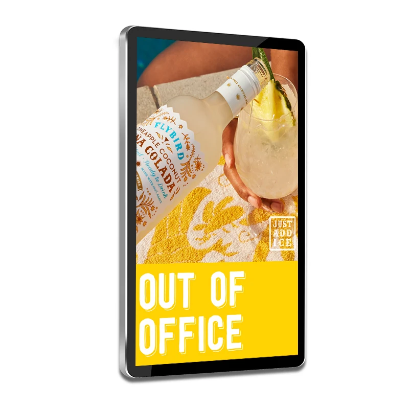 23.6 inch Indoor Multimedia Player TV Display Screen Android WiFi Connection Wall Mounted Screen LCD Digital Smart Signage