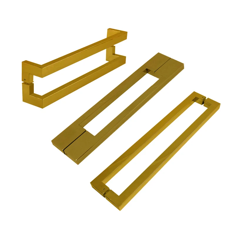 H-C-D-S shape Customized size Elegant Classic Glass Pull Door Handle Indoor Outdoor Door Handle