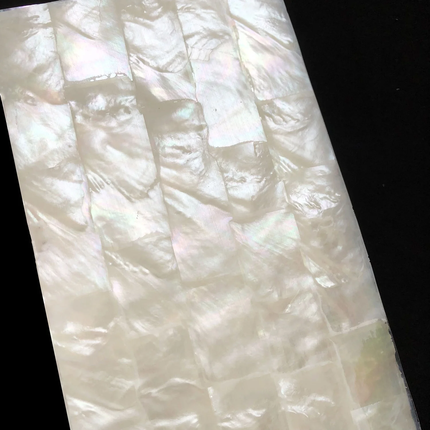 XE-028 Natural Shell Paper Customized Colorful Shell white Mother Of Pearl Shell Sheet  For Art Crafts Wallpaper