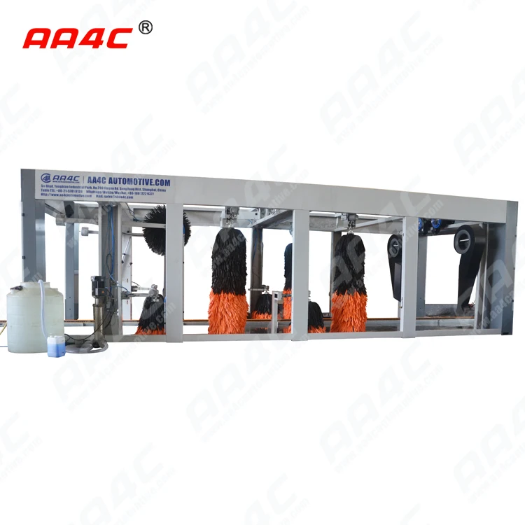 AA4C tunnel  automatical  car washing machine  9 brushes car washing machine