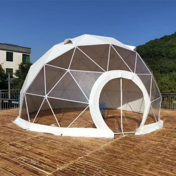 Garden Tent Camping Portable House Panoramic PC and TPU Igloo Dome