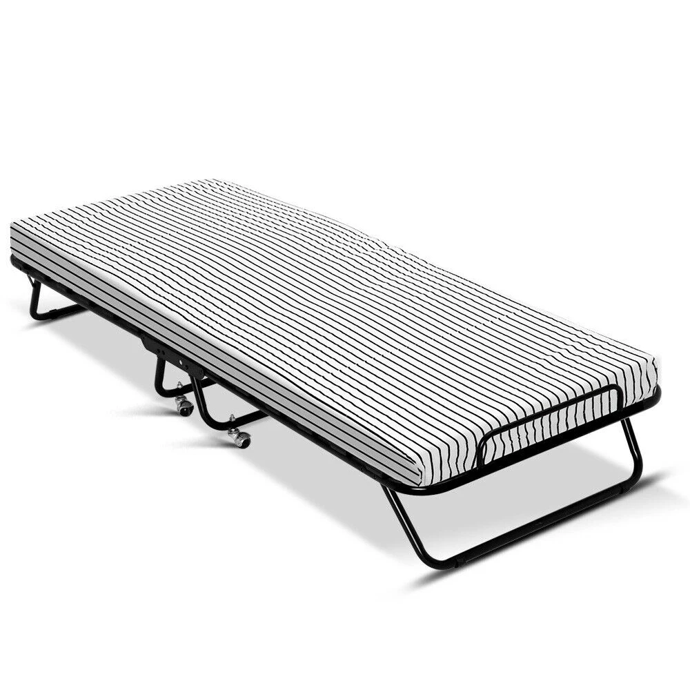 Customized Folding Bed Frame Easy Portable Space Saving Full Size Metal Foldable Bed Foldable Sofa Beds Furniture 10 Sets