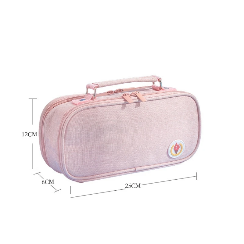 Wholesale Large Storage Promotion Pencil Case Bag 3 Compartments School Pencil Cases Pencil Pouch