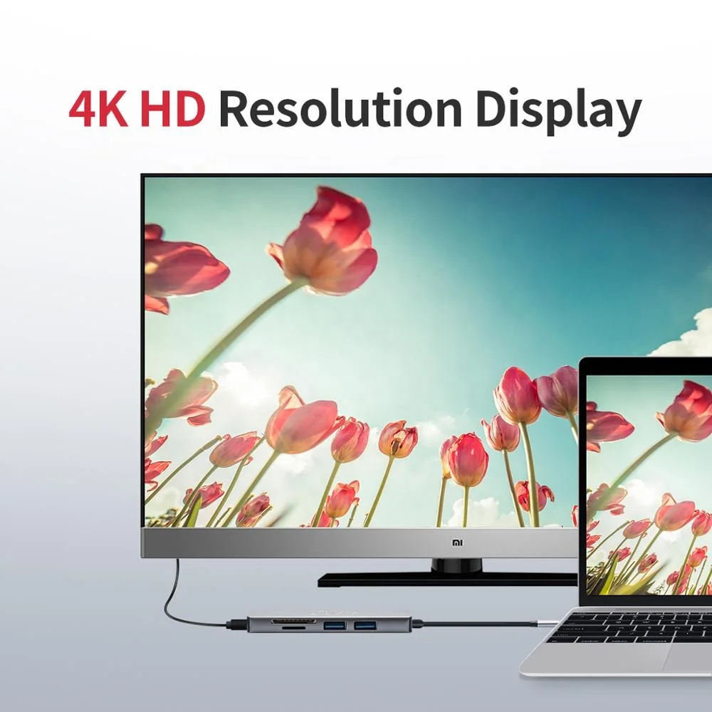 Wholesale USB 3.1 Type-c Adapter SD TF Type-c USB Hub 5 in 1