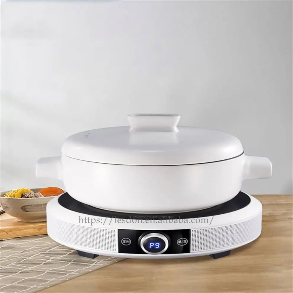 Household Explosion Electromagnetic Stove Intelligent Round Electric Flame Furnace Electric Ceramic Plastic Ce Commercial 1 YEAR