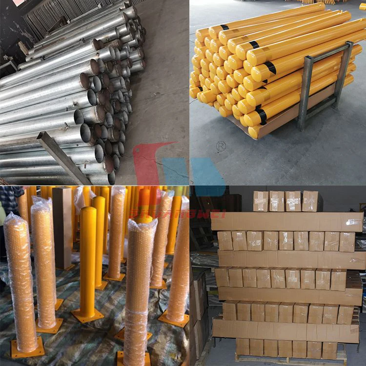 Outdoor Security Street Roadway Sidewalk Car Parking Lot Traffic Barrier Safety Bollards For Roadway Seperatoration/Car Station