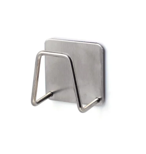 5pcs Kitchen Sponges Holder Self Adhesive Sink Sponges Drain Drying Rack 304 Stainless Steel Storage Holder Kitchen