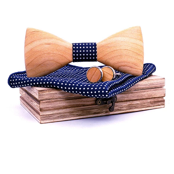 Factory Wholesale New Floral Wood Bow Ties for Men Hollow Butterflies Wedding Party Wooden Bowtie