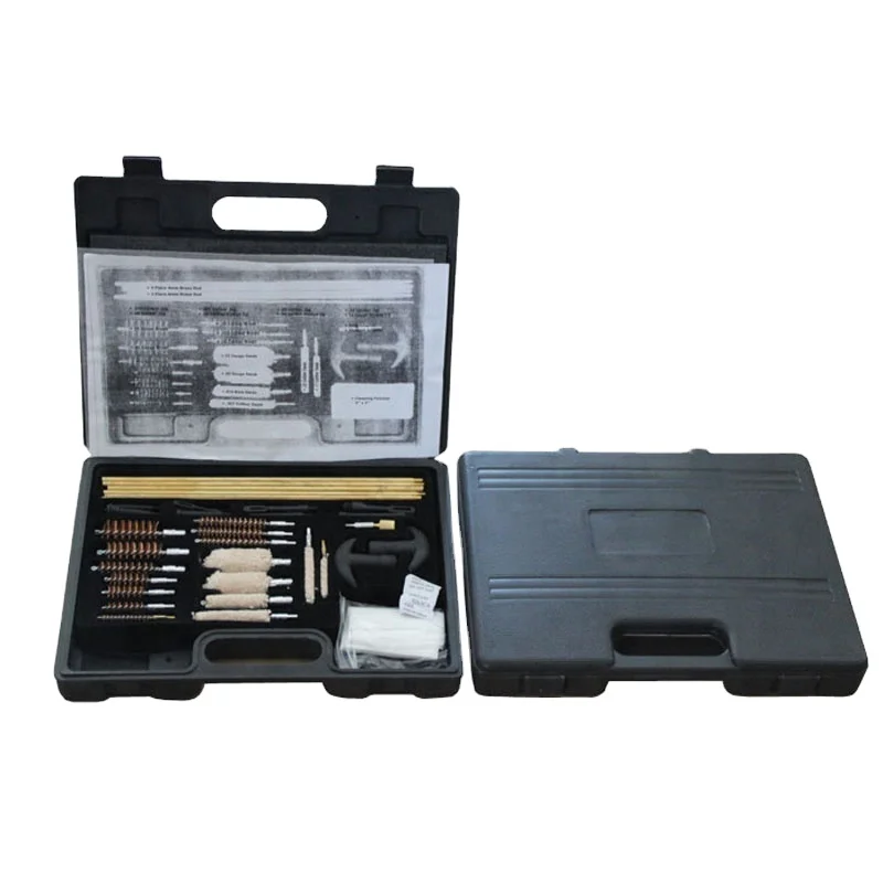 No.1029 Brass Rods 36-Piece Plastic Cased Universal Gun Care Kit Bronze Wire Brush Cotton Mop