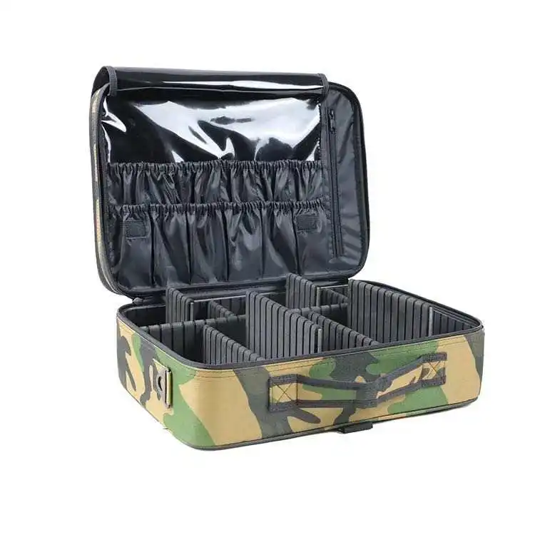 Storage Case for Cosmetics Makeup Travel Makeup Bag Train Case Portable Artist Make Up Organizer Case with Adjustable Dividers