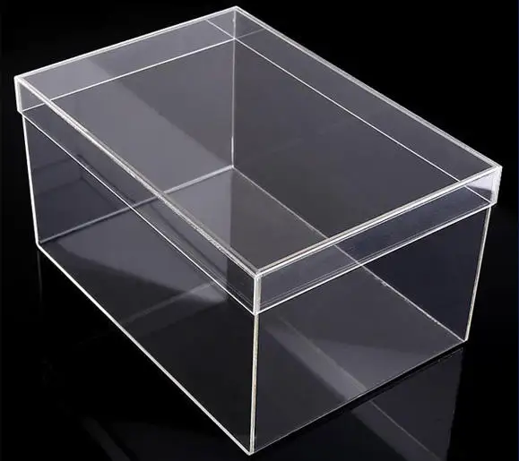 Wholesale Custom Clear Acrylic Storage Display Shoe Plexiglass Box