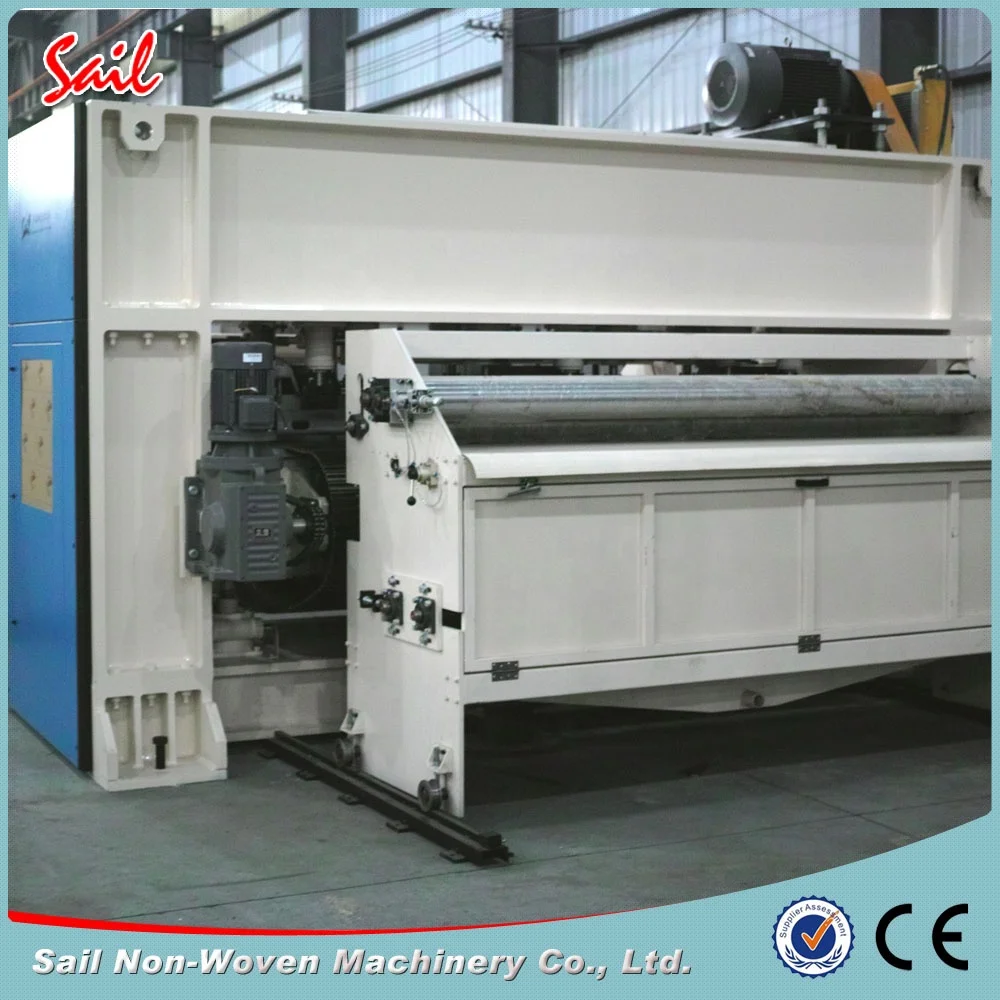Polyester nonwoven carpet and velour carpet manufacturing machine