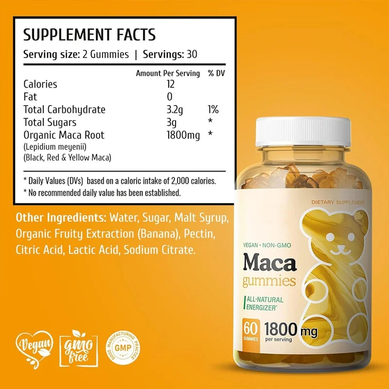 OEM Maca корневые жевательные конфеты MUMMY обеспечивающие энергетическую добавку крепкие для мужчин