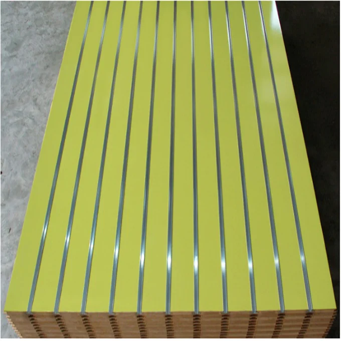 2021 Slat wall panel/slatwall/Melamine MDF Slotted Board Panel