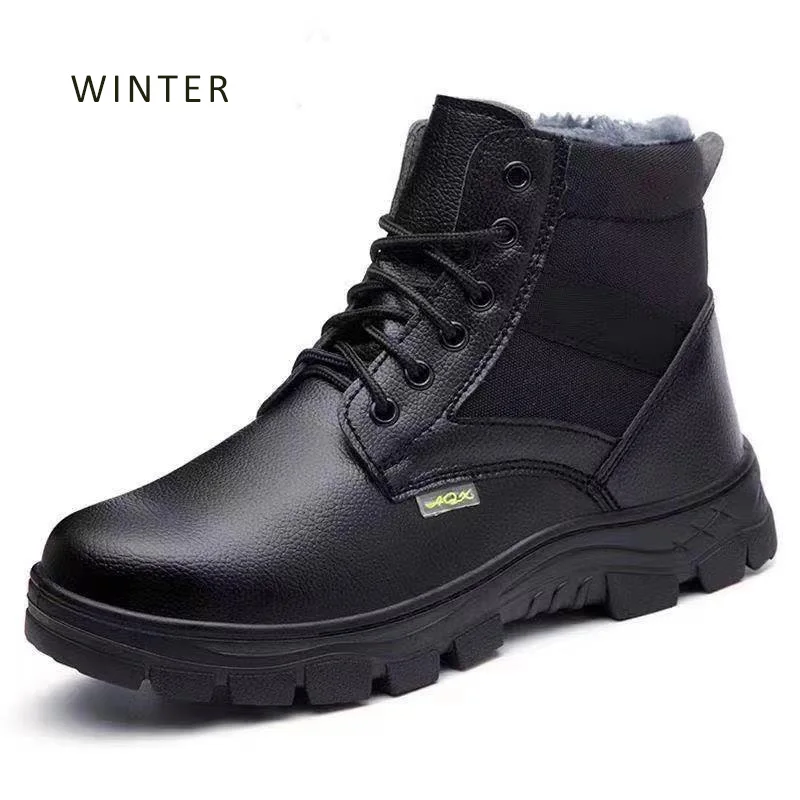 Hot Sale Autumn Winter Snow Steel Toe Boots For Men Cheap Industrial Safety Shoes