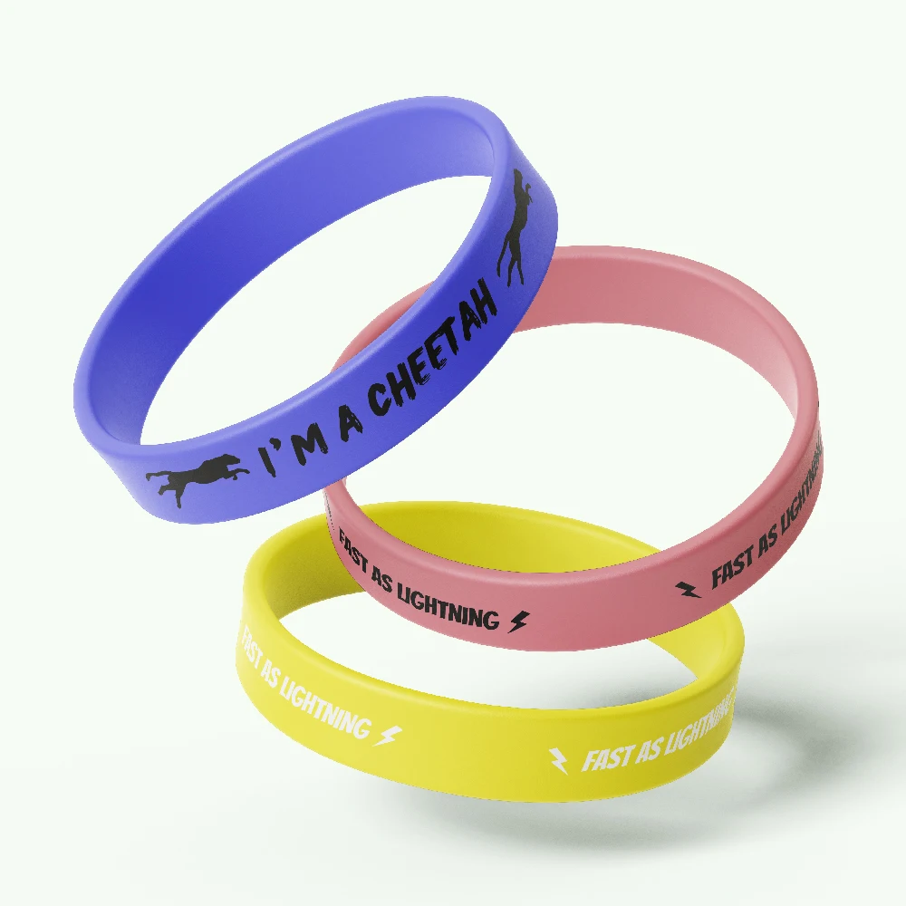 Crystalcode Rubber Balls Glow in Dark Wristband Custom Wristbands Silicon Bracelets With Holes Strap Led Silicone Bracelet