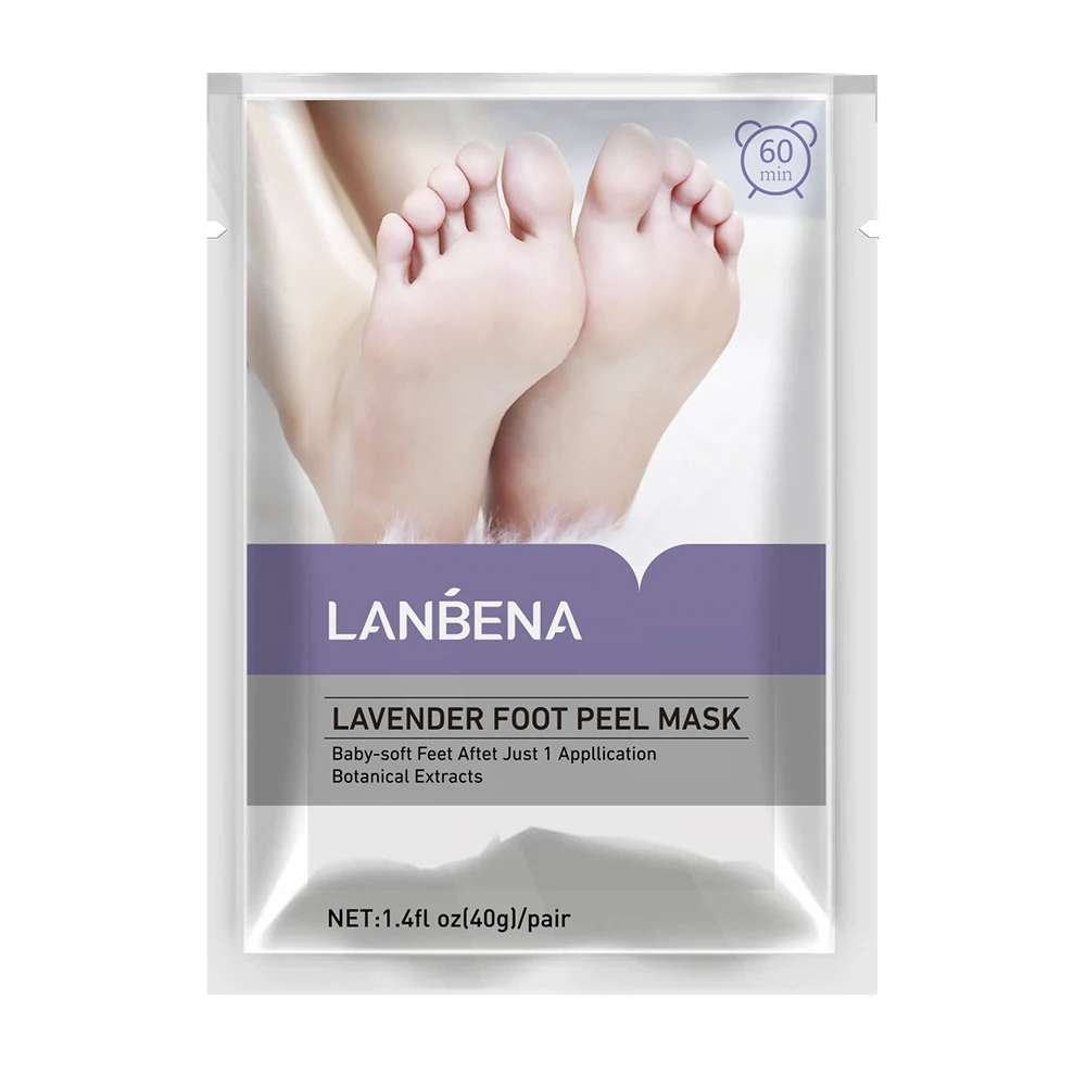  Отшелушивающая маска для ног LANBENA пилинга