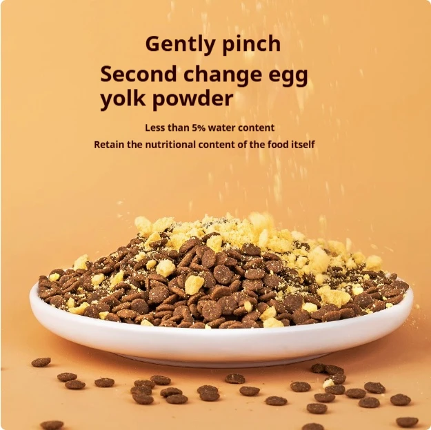 OEM/ODM Freeze Dried Egg Yolk Dog Snacks Containing Lecithin Beautiful Hair And Strong Body Mixed With Food For Cats And Dogs