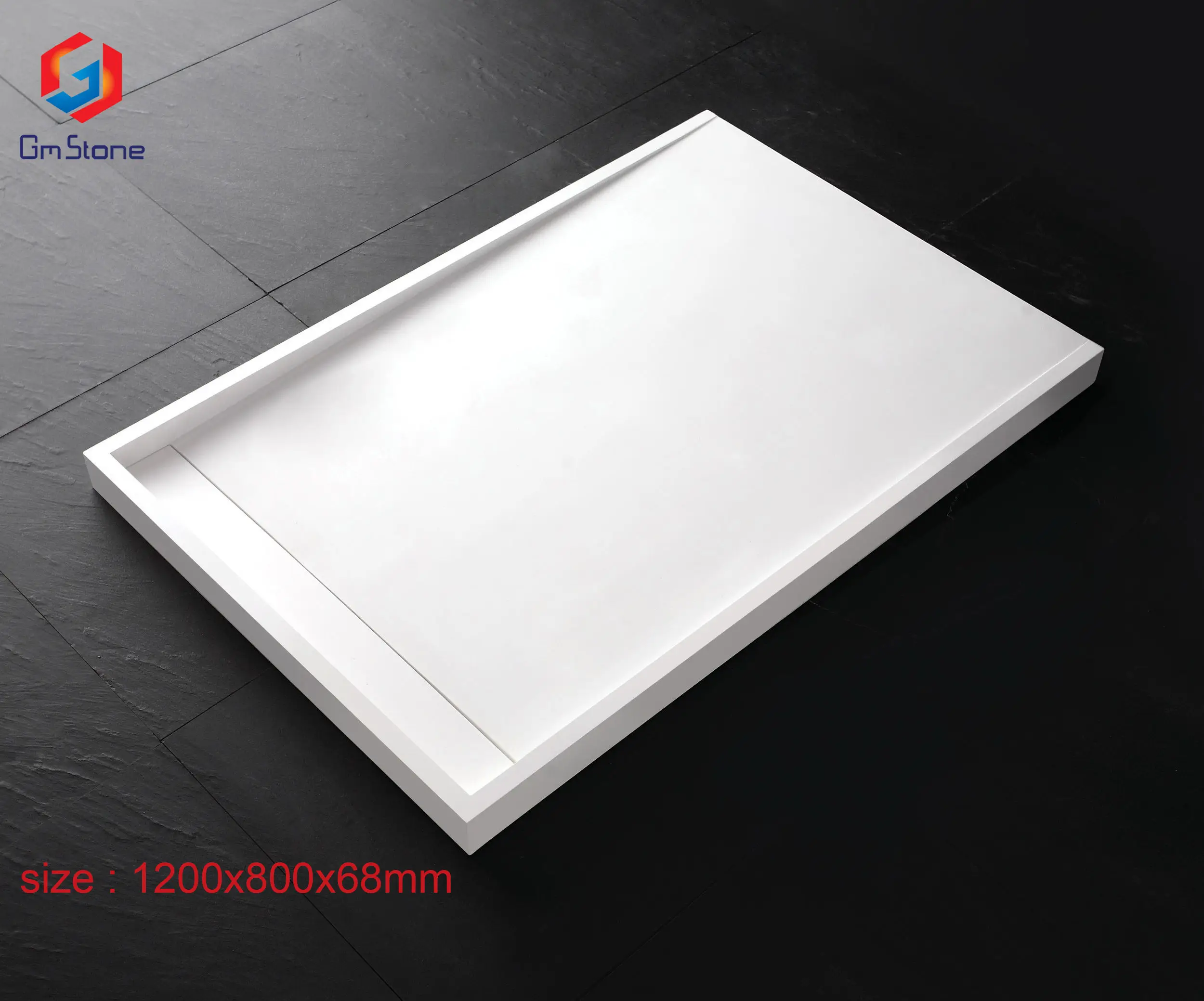Shower Room Shower Tray Artificial Stone Tray for Shower  Bathroom Floor Color Square Solid Surface Material
