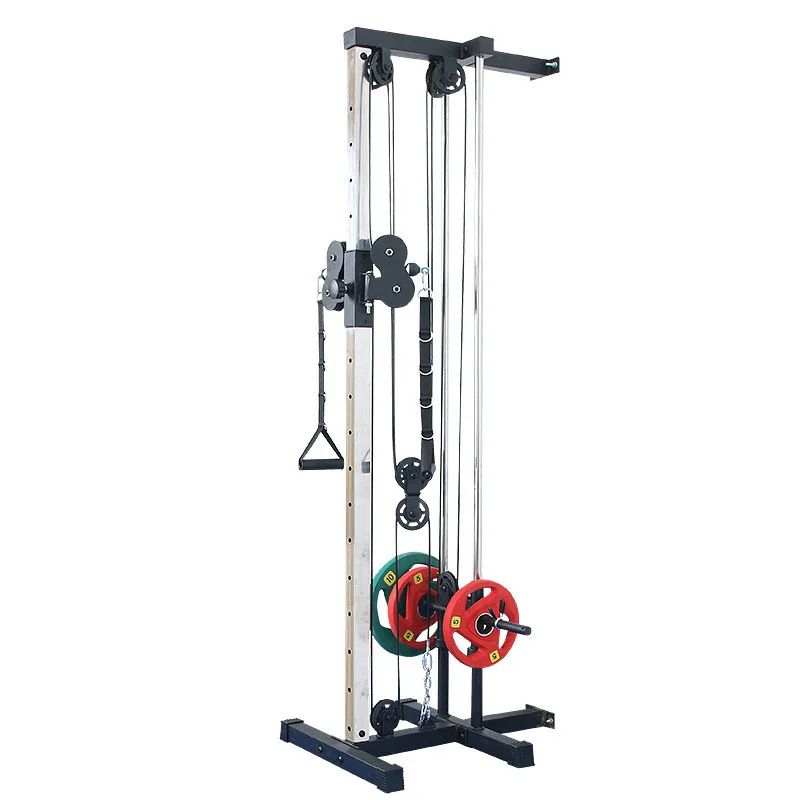 Wall Mounted Cable Attachment Station plus Adjustable Pulley System for Home Gyms Equipment