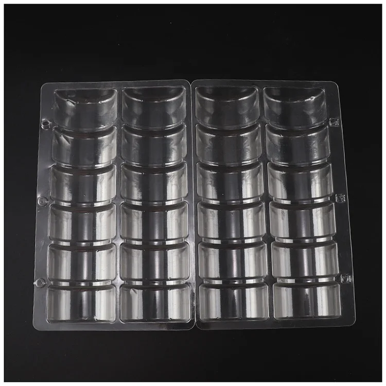 LOW MOQ Custom High Transparency Food Grade Plastic PET Macaron Clamshell Blister Packaging
