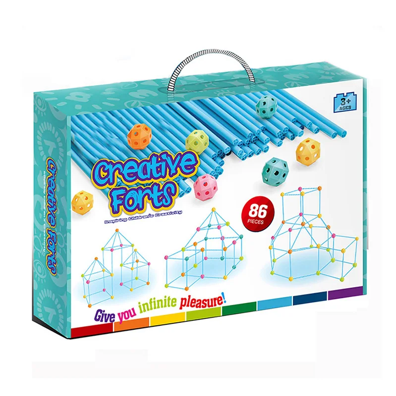 DIY beads assemble toys children intelligence early education assembly pipe building blocks toys for kids