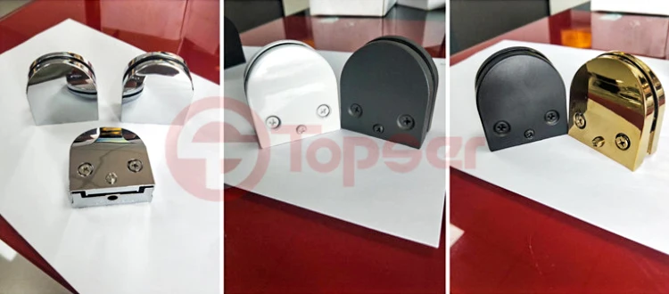 Stainless Steel 304/316 Polished Chrome Solid D Type Railing Glass Clamp