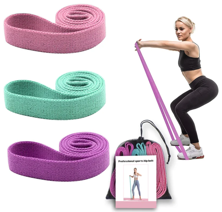 KS-1011-11#Long Booty Resistance Bands Loop cotton fabric Pull Up assisted Bands
