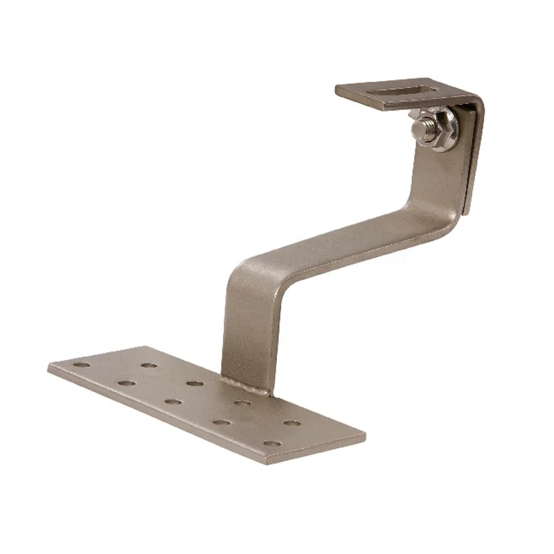 UISOLAR Flat Tile Solar Roof Hook Solar Panel Aluminum Rail Tile Roof for used to Solar Photovoltaic Panel Support Bracket
