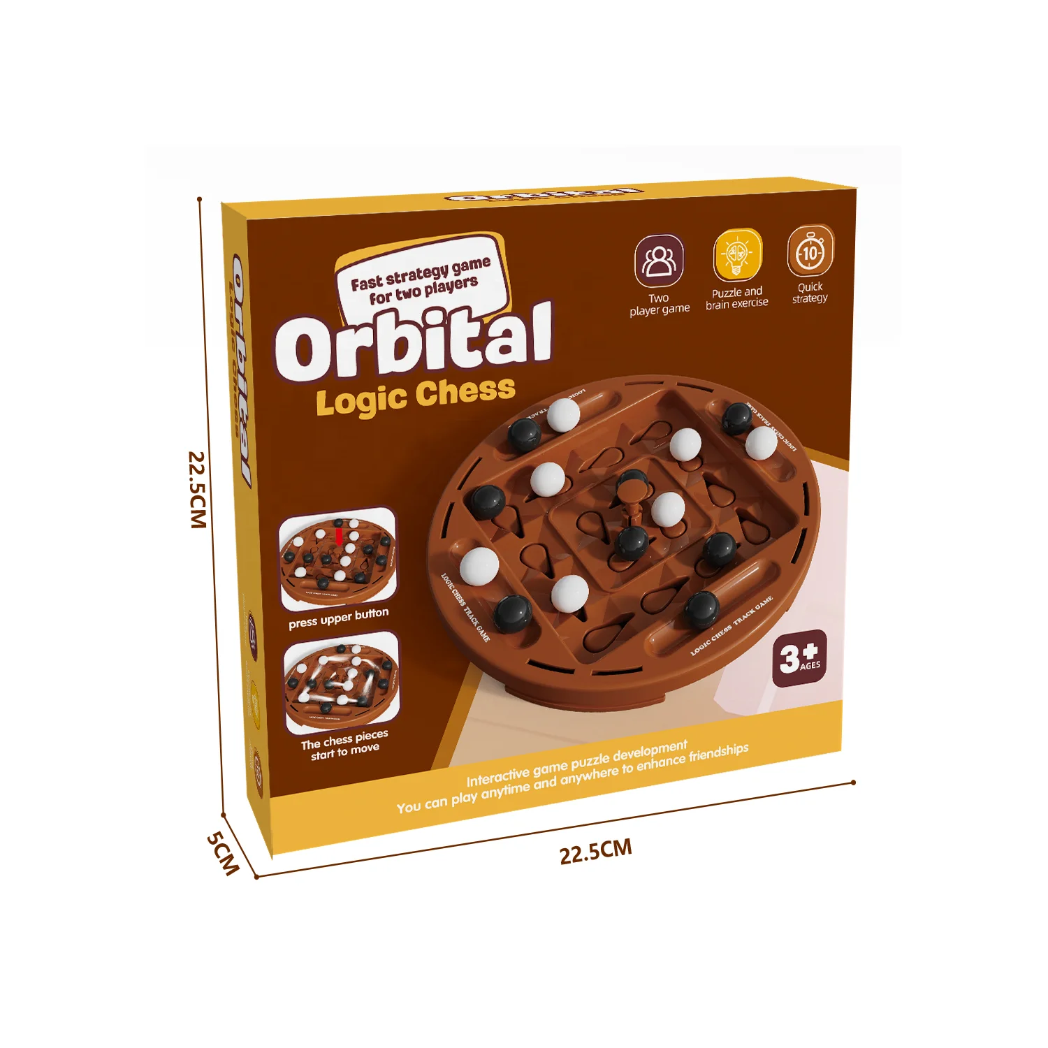 New Arrival Hot Puzzle Chess Table Game Orbital Logic Chess Track Board Game  Kids Educational Chess Table Games