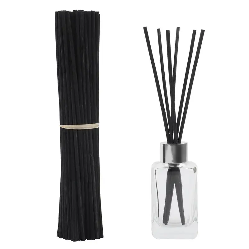 wholesale premium 20mm flower reed diffuser natural essential oil stick rattan rod scented sticks with cherry blossom flower