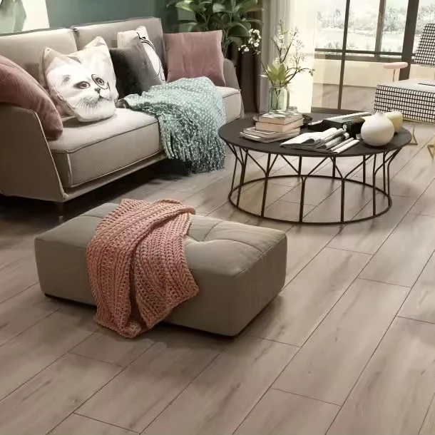 Customized wood grain rigid core pvc plastic plank interlocking click lock SPC Waterproof vinyl floor