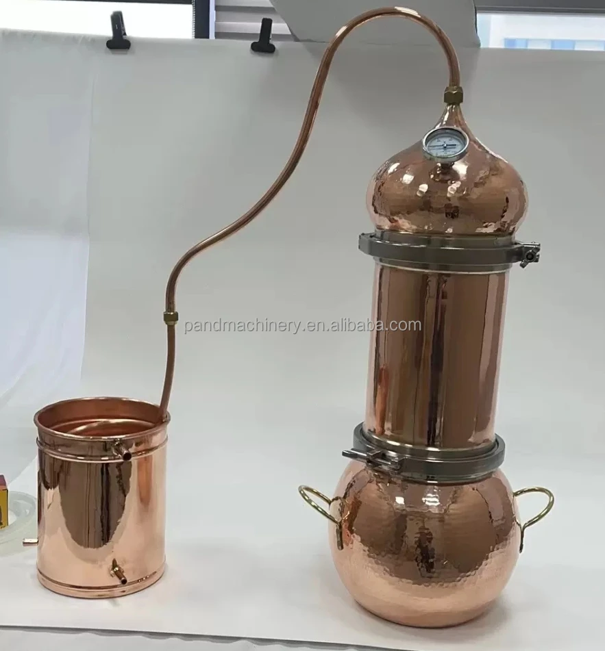 Alcohol distiller for vodka gin whiskey rum brandy tequila/Pure copper small-scale distillation machine