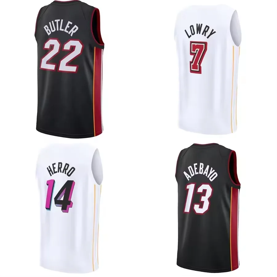 Cheap Miami City Heat Jersey Basketball uniform Heat Pressed Jersey Miami_heat #22 Butler #14 Herro #3 Wade Shirts