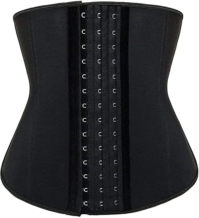 Waist Trainer for Women Underbust Latex Sport Girdle Corsets Cincher Hourglass Body Shaper with Hook and Eye closure