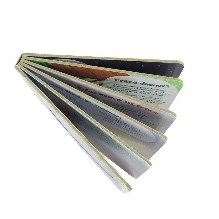 Custom school baby hardcover board book pop up children CD record book printing