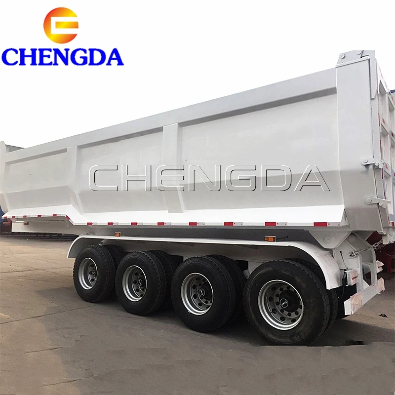 CHENGDA 4 AXLES maximum load 70ton semi-trailer dump truck