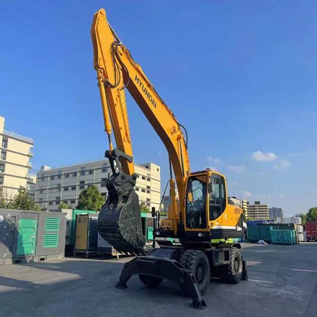 Used  210w wheel excavator with blade Hyundai 210w-5 210w excavator hyundai 210w R210w-9s 210W-9 210W-9S 210 R210 Wheel For Sale