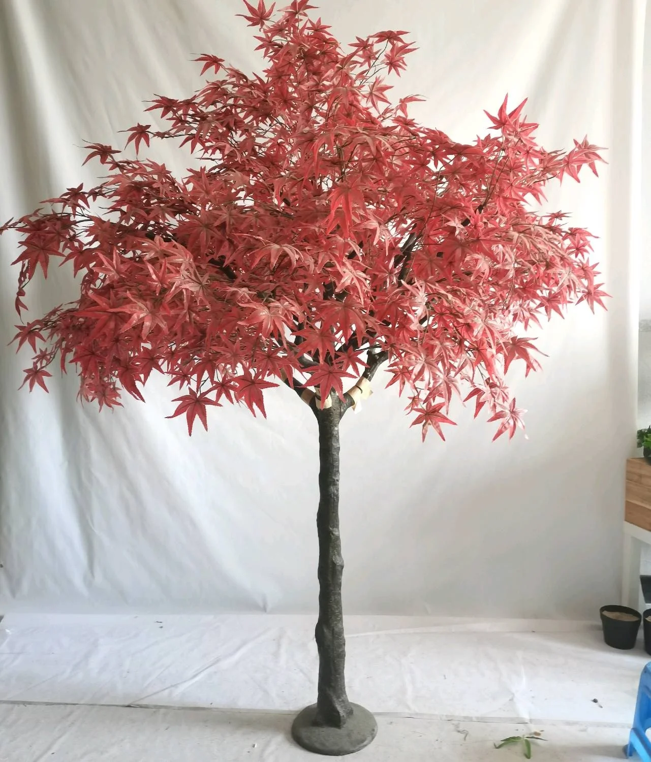 Фабричное искусственное кленовое Дерево 8 футов Пластиковый Багажник декоративное дерево
